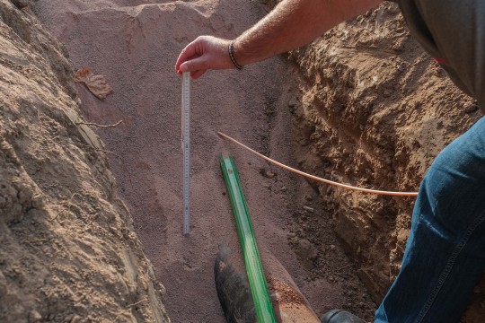 Glasfaser und Nahwärme