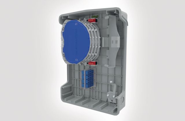 Internal view of the MDU - S3 Connectorised Enclosure