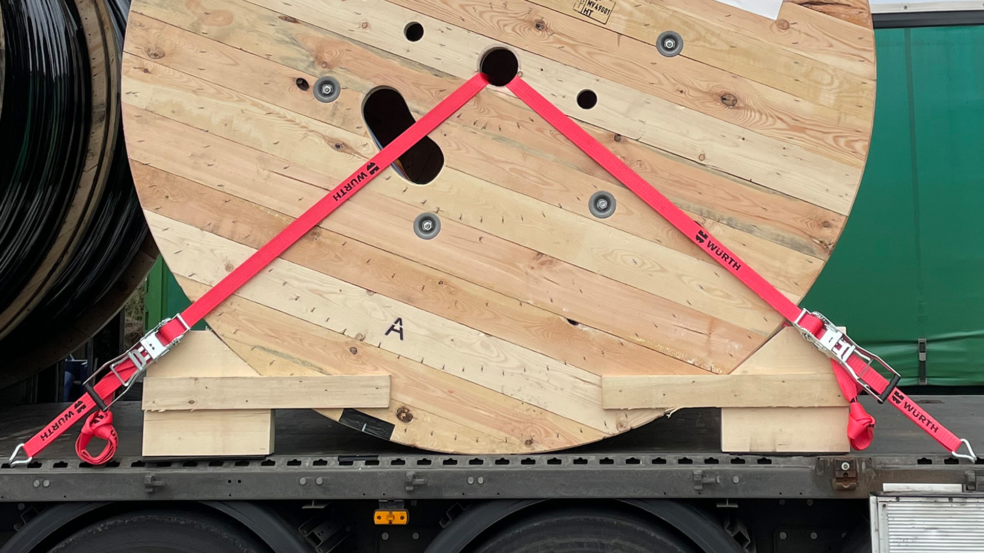 Spanngurt-Sicherung Trommeln